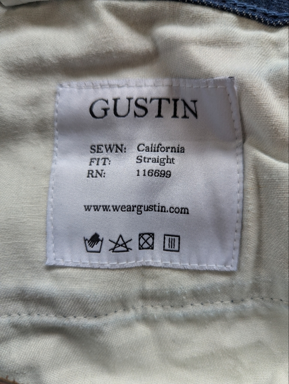 Gustin | 529 Cone Mills Double Rainbow | Men’s Denim Jeans | 32 Straight - Picture 5 of 6